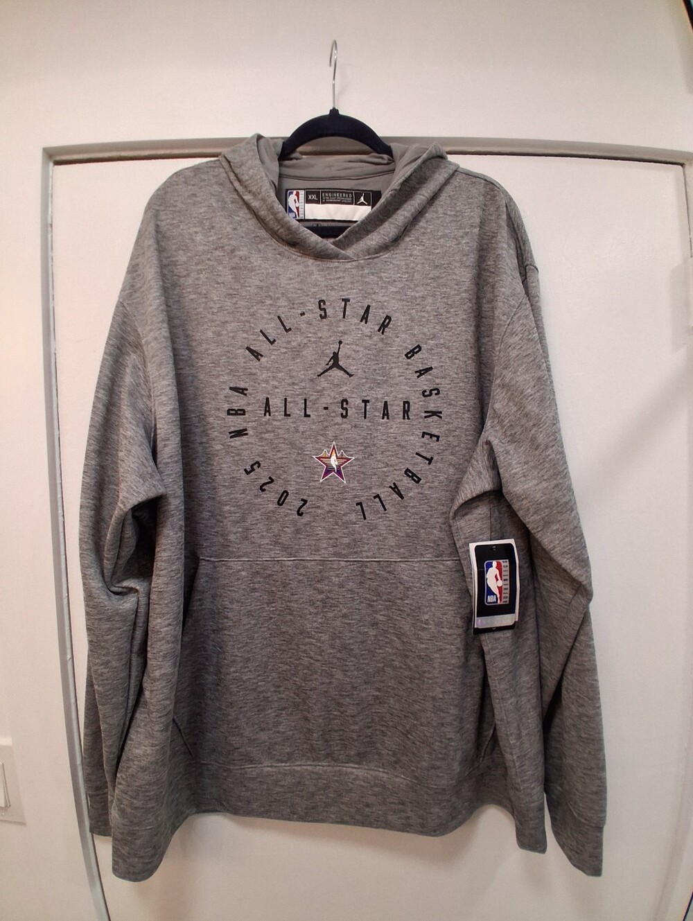 NBA Gray All-Star Circle Logo Hoodie